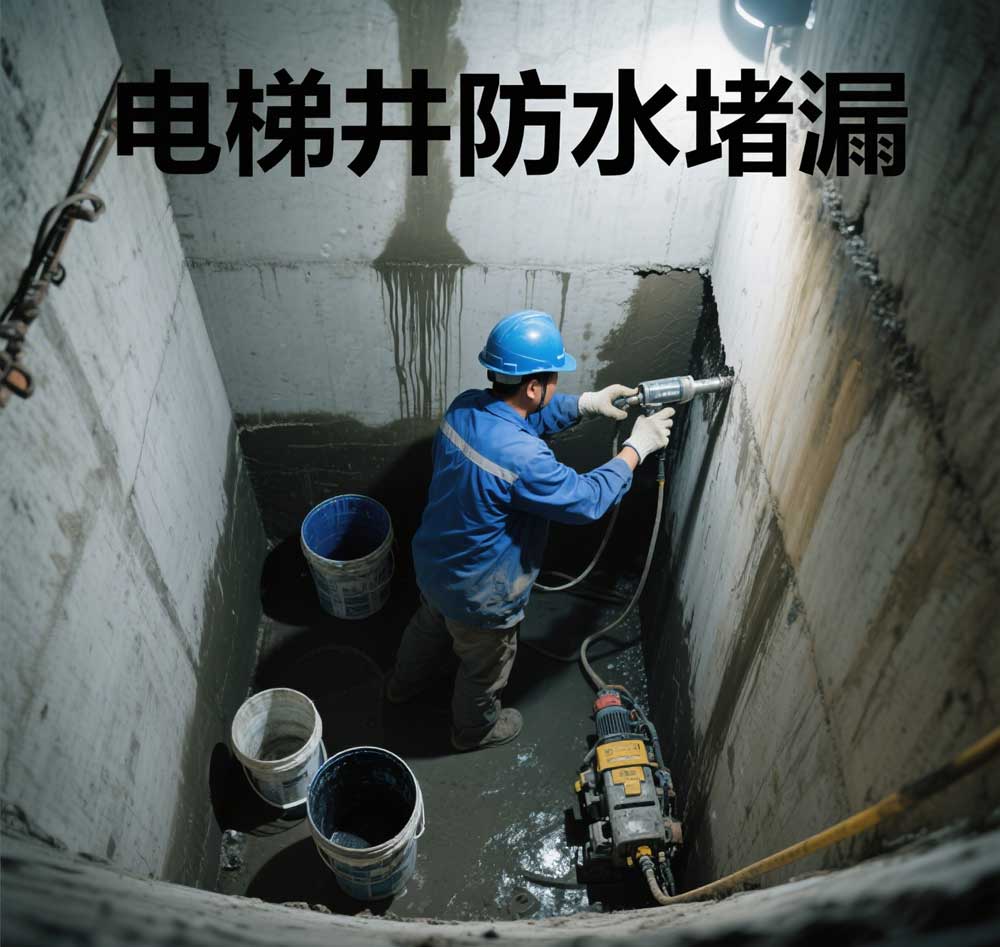 电梯井防水堵漏，凉山专业电梯井漏水维修公司